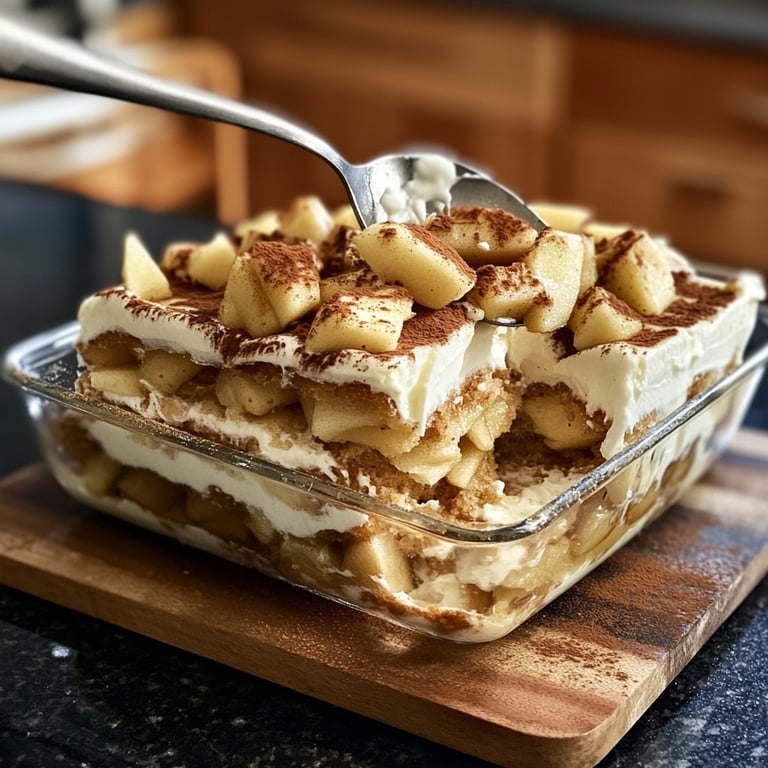 Bratapfel-Tiramisu im Glas